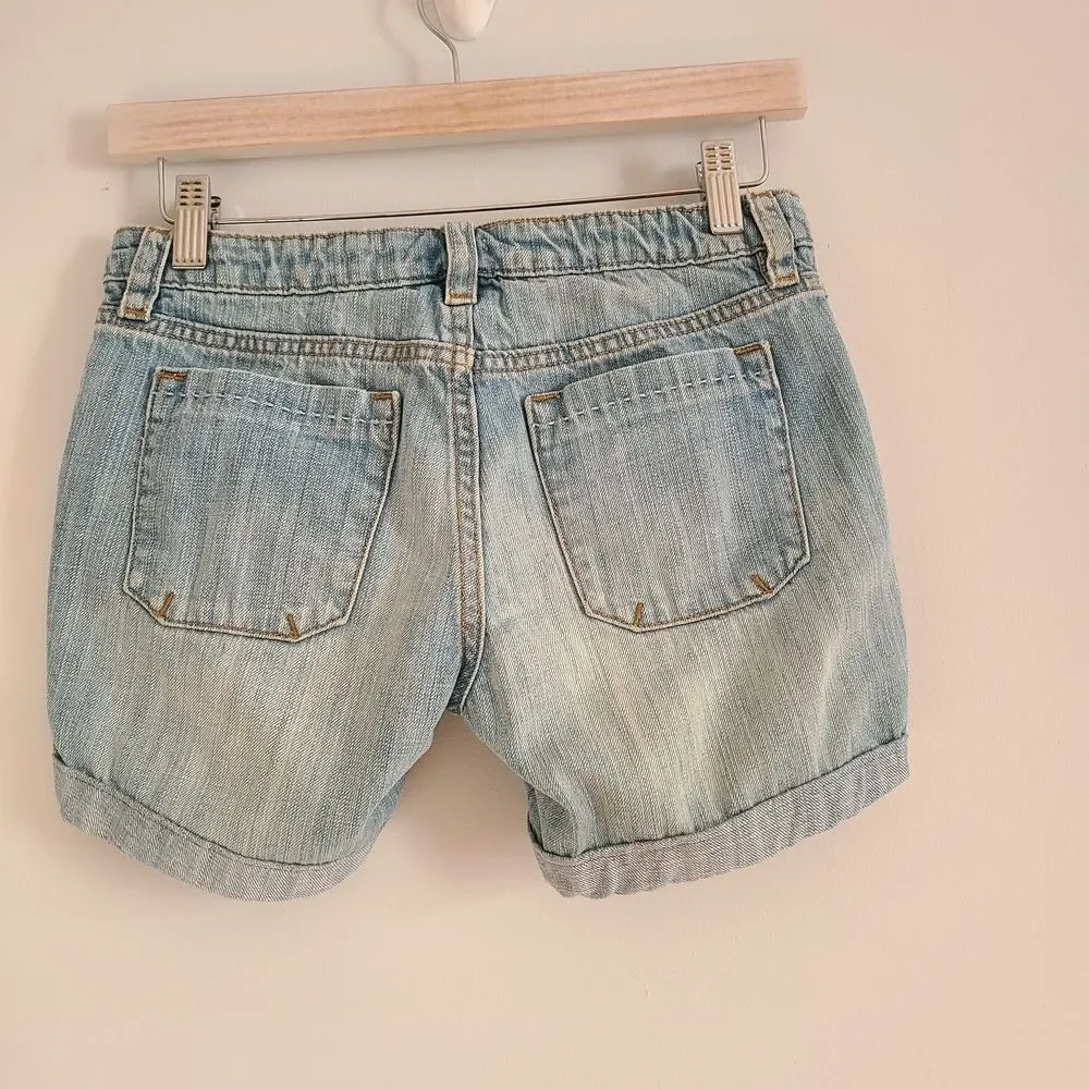 GAP Light Blue Kids Denim Shorts Size 12 Girls